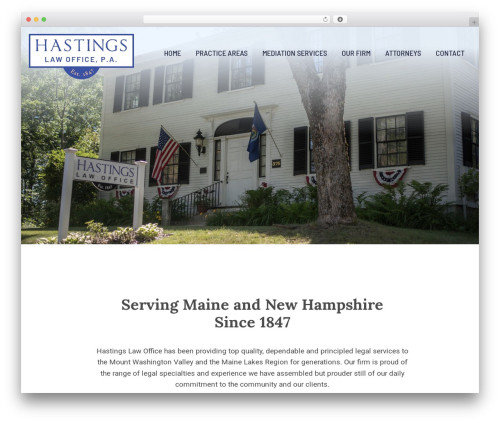 Webfix WordPress theme design - hastings-law.com
