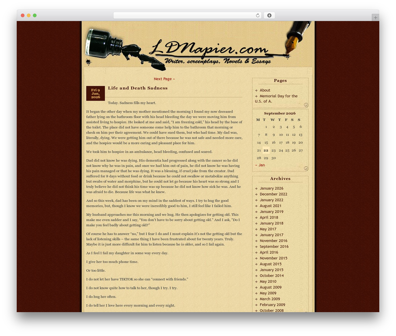 WordPress theme Antique - ldnapier.com
