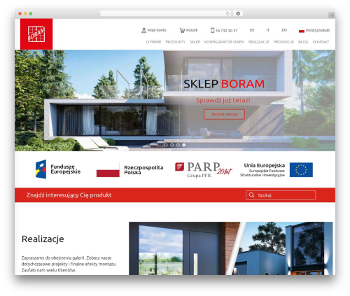 WordPress theme Blaszok - boram.pl