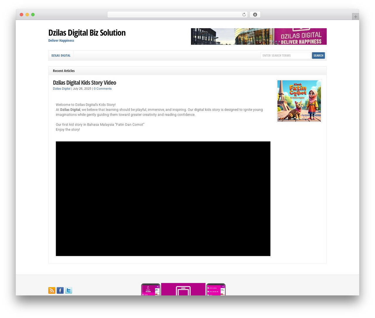 WordPress theme WP-Clear - dzilasdigital.com