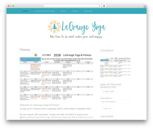 WP theme Genesis - lagrangeyoga.com