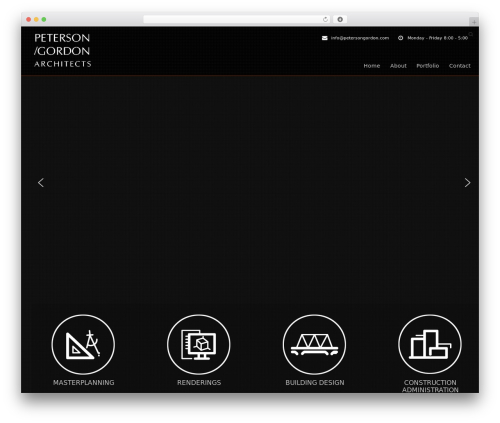 Arche top WordPress theme - petersongordon.com
