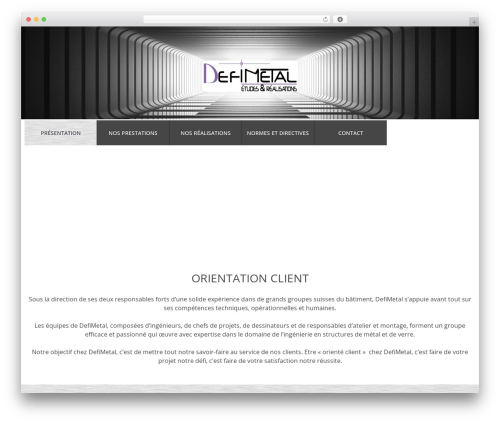 cherry WP theme - defimetal.ch