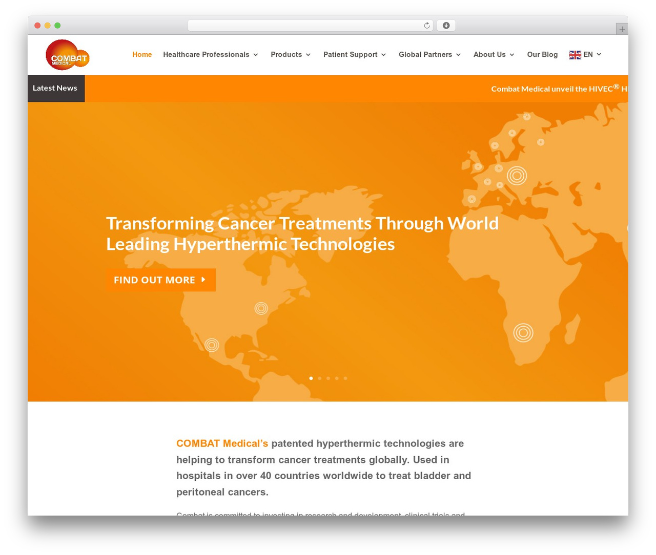 Combat WordPress theme - combatcancer.com Combat WordPress theme - combatcancer.com