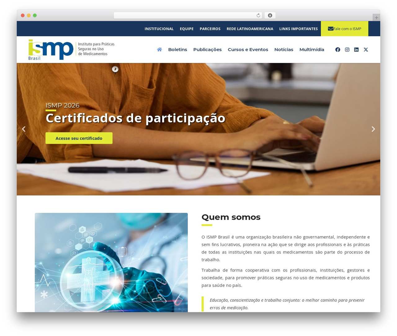 Consulting WordPress theme - ismp-brasil.org