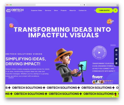 Digtek WordPress theme - obitechsolutions.com