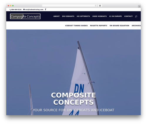 Divi WordPress theme - iceboatracing.com
