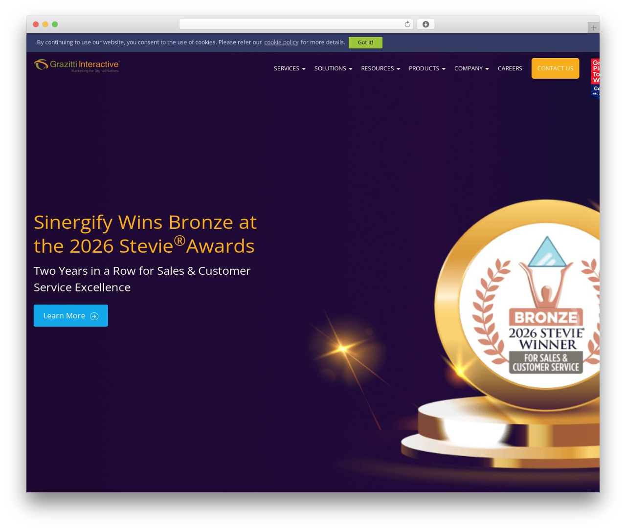 Evolve Child top WordPress theme - www.grazitti.com