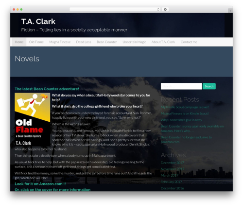 Flat Bootstrap WordPress theme - taclark.net Flat Bootstrap WordPress theme - taclark.net