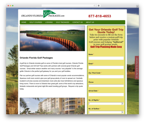 Optin panel WordPress plugin - orlandofloridagolfpackages.com