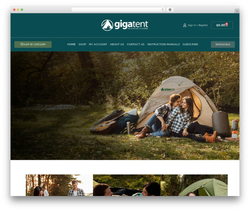 Hello Elementor WordPress theme - gigatent.com