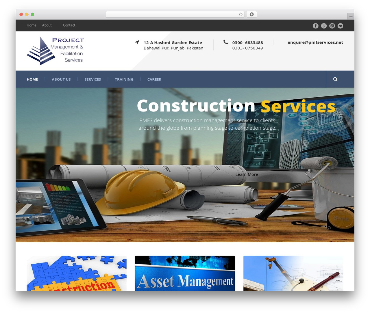 Mega Project WordPress theme - pmfservices.net