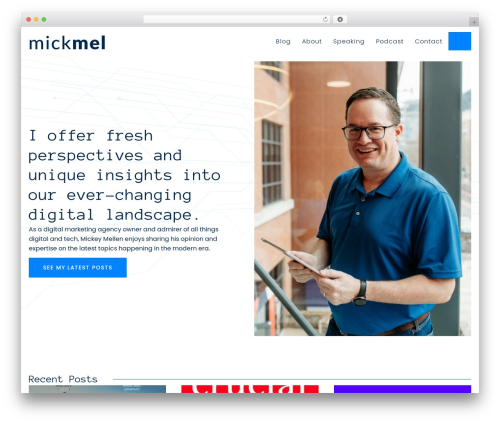 MickMel WP theme - mickmel.com