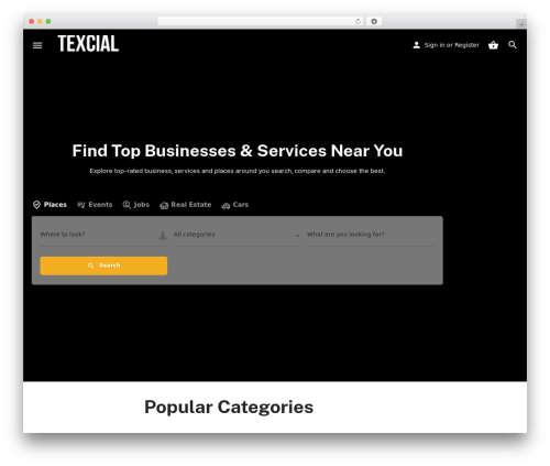 Offcanvas block WordPress plugin - texcial.com
