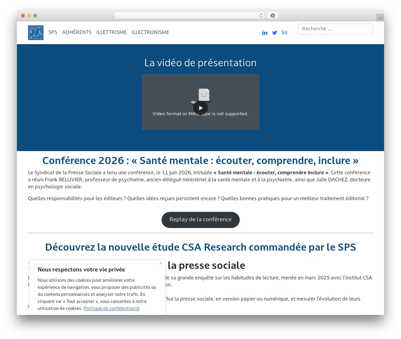 Sps WordPress theme - sps.fr