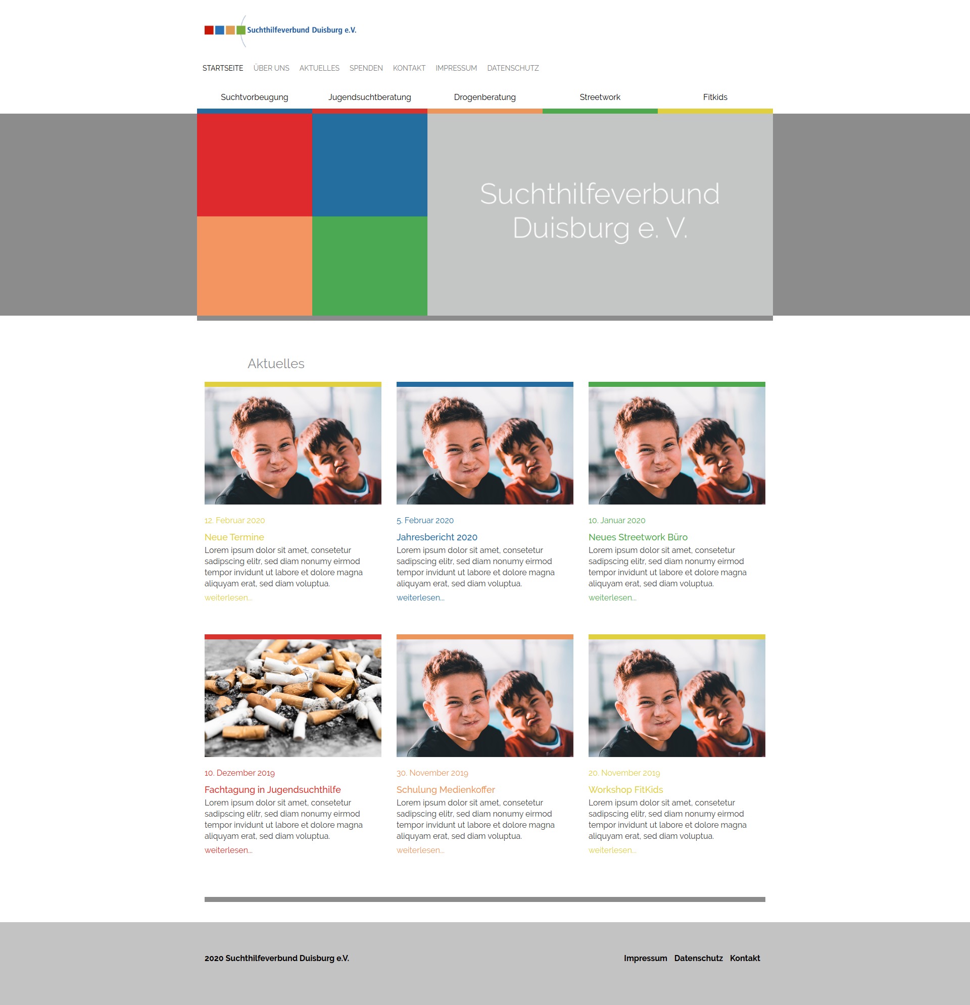 Theme WordPress Suchthilfe Theme by Lars Badke