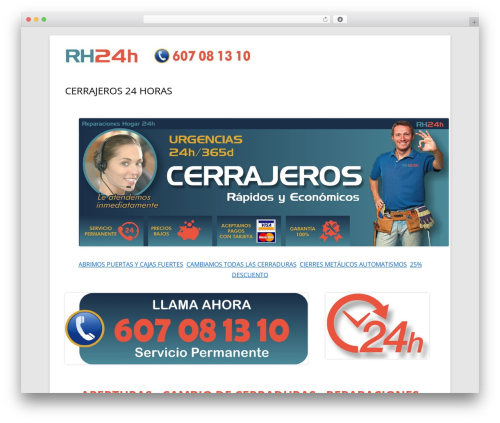 Tiny Framework free WordPress theme - reparaciones-hogar-24horas.com
