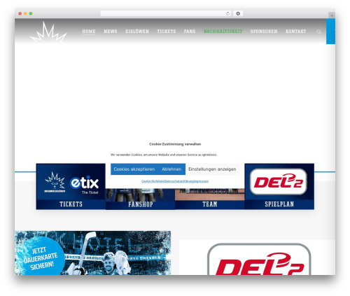 TopScorer WordPress theme - eisloewen.de