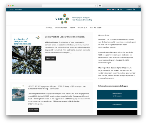 VBDO theme WordPress - vbdo.nl