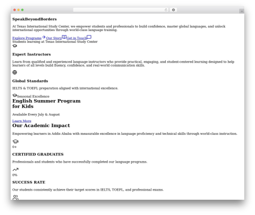 Vibecoding Theme best WordPress theme - texasinternationalstudycenter.com