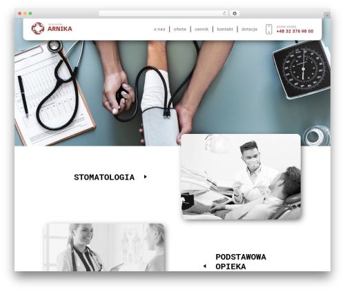 WordPress theme arnika - przychodnia-arnika.pl