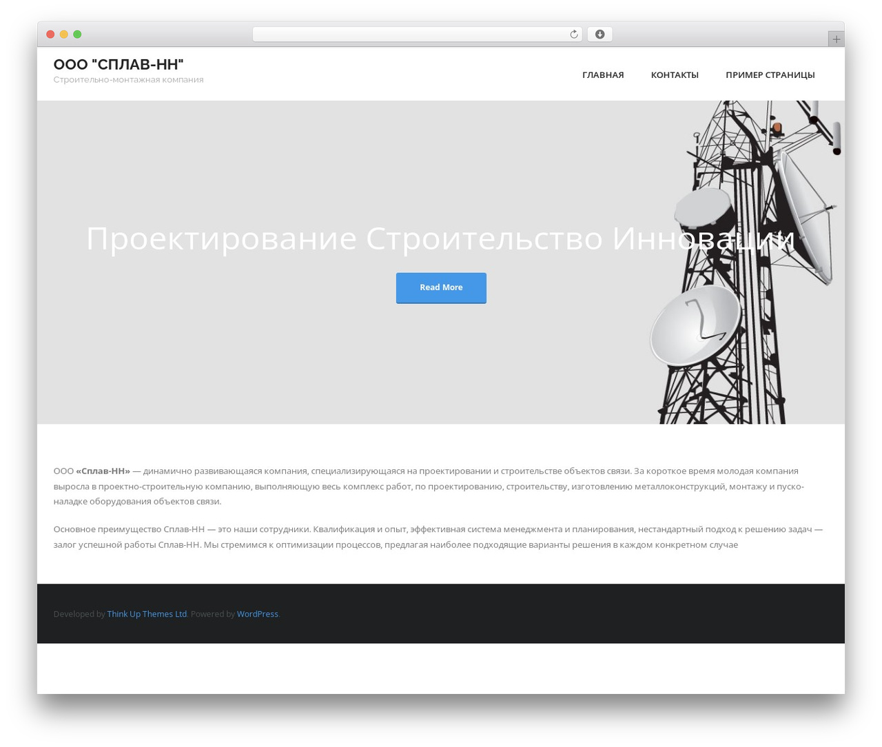 WordPress theme Consulting - splavnn.ru