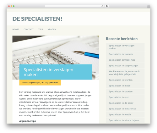 WordPress theme Hardpressed - despecialisten.info