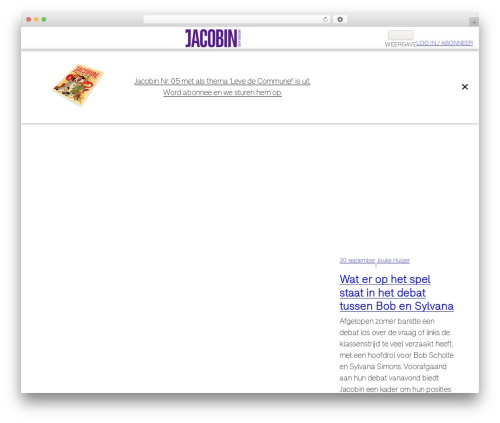 WordPress theme Jacobin - jacobin.nl