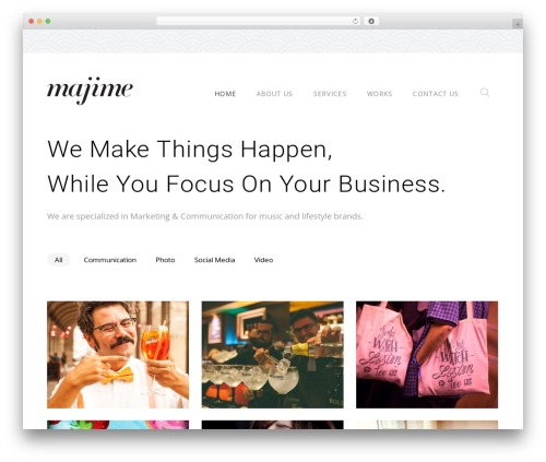 WordPress theme Maier - majime.biz