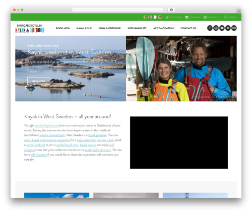 WordPress website theme The Sceleton theme - skargardsidyllen.se