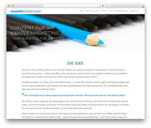 am-theme theme WordPress - anwaltstexte.com