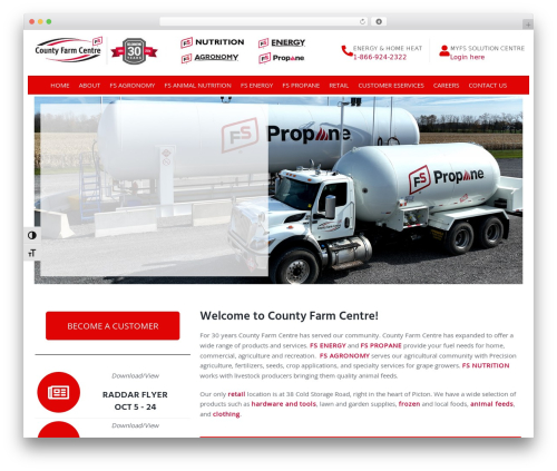 Constico WordPress theme - countyfarmcentre.com