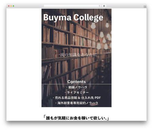 Silver WordPress theme - buyma1.work