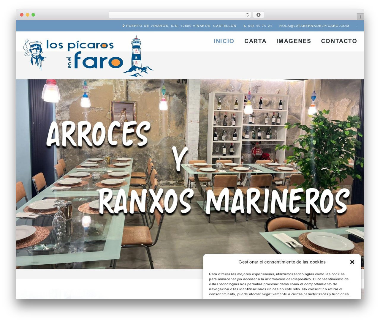 Spoon WordPress theme - latabernadelpicaro.com