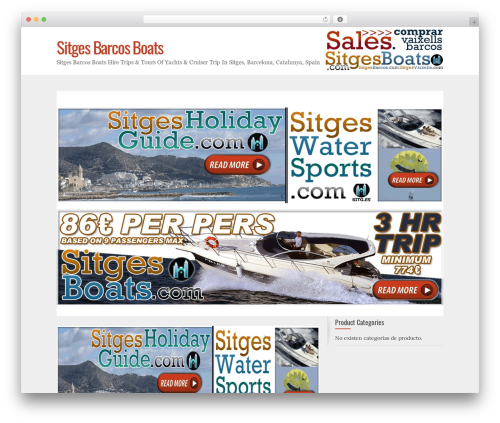 Theme WordPress Cool Cart - sitgesboats.com