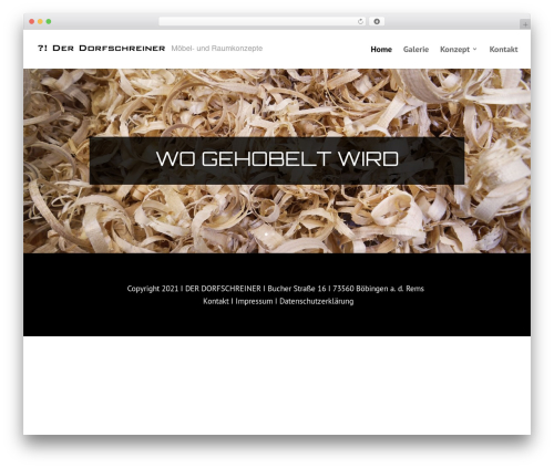 Theme WordPress Divi - derdorfschreiner.de