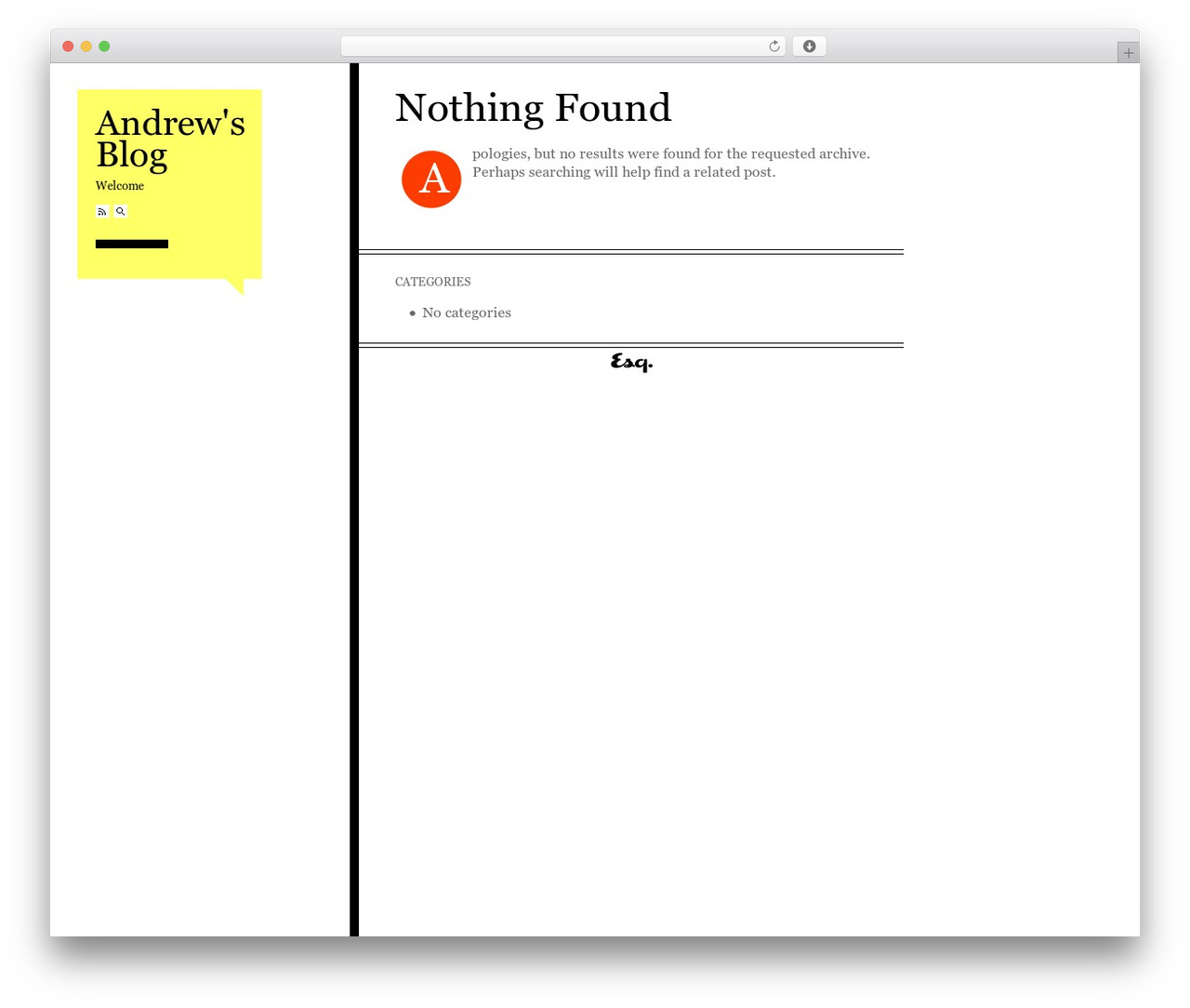 Theme WordPress Esquire - andrew.theleehouse.net