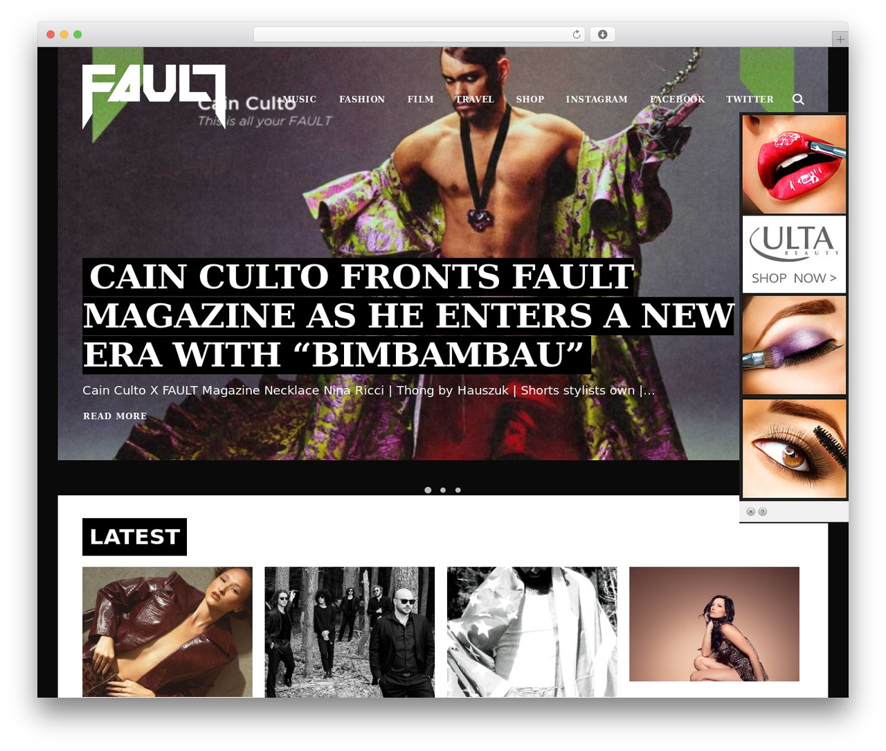 Uncode WordPress theme - fault-magazine.com Uncode WordPress theme - fault-magazine.com