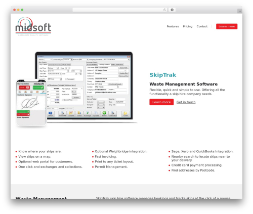 WordPress theme Midsoft - dumpsterrentalsoftware.com