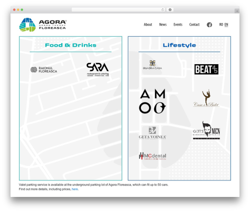 WordPress theme Agora - agorafloreasca.ro