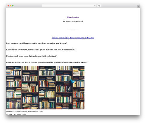 WordPress theme Davis Blocks - libreriearion.it