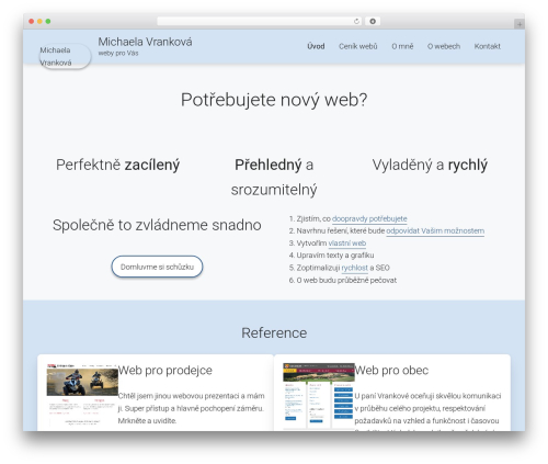 WordPress theme GeneratePress - vrankova.cz
