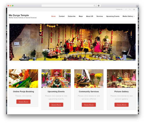 WordPress theme Shuttle - madurgatemple.org