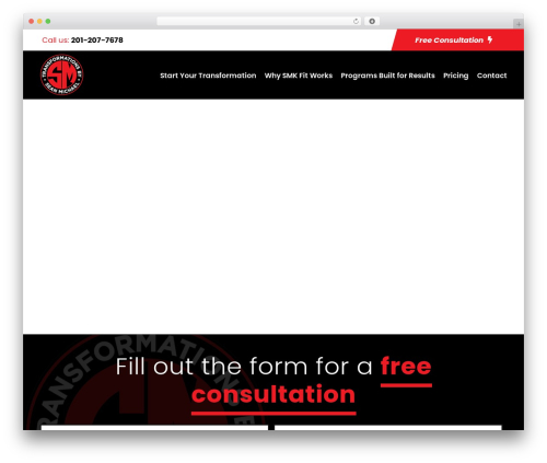 Zyth fitness WordPress theme - smkfit.com