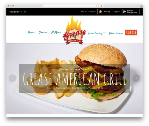Cherry WordPress theme - greaseamericangrill.it