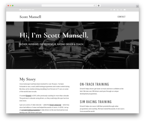 Divi theme WordPress - scottmansell.co.uk