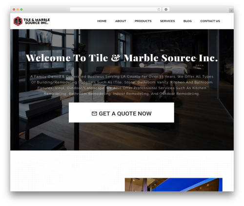 flooring theme WordPress - tileandmarblesource.com