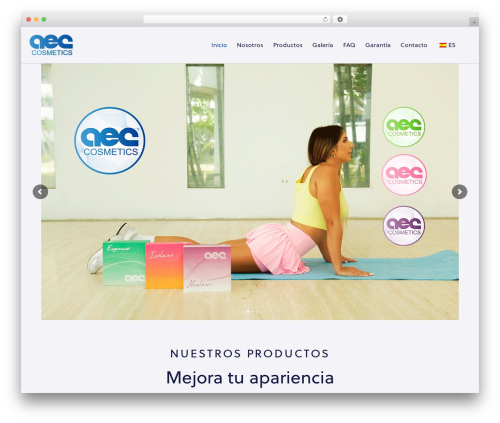 Medeus WordPress theme - aeccosmetics.com