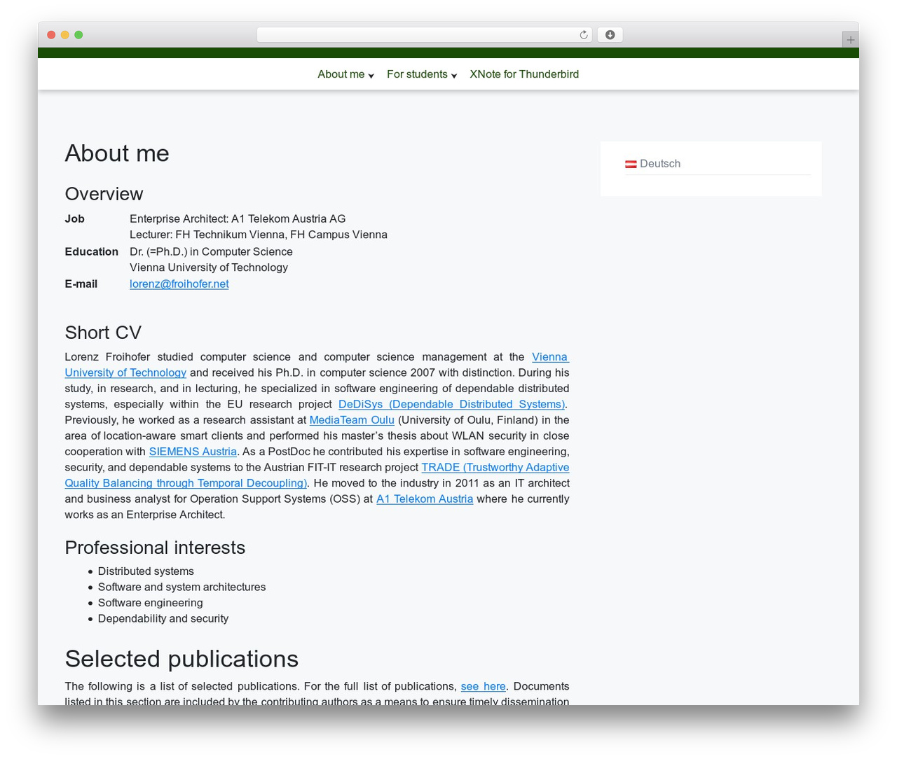 Theme WordPress trex - froihofer.net Theme WordPress trex - froihofer.net