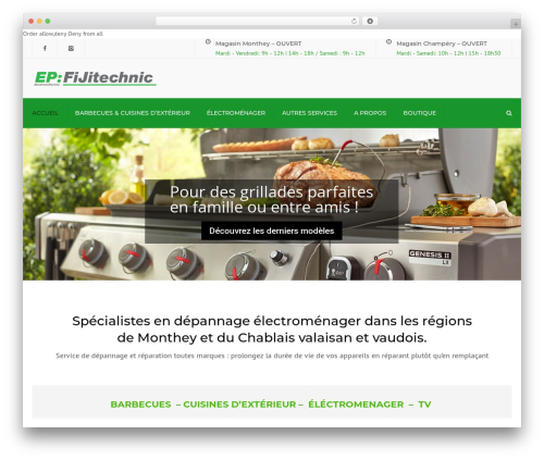 WordPress theme constructo - fijitechnic.ch